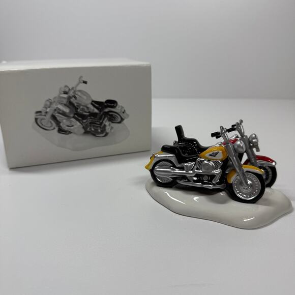 NIB • 1997 Department 56 Harley Davidson Snow Village - Picture 9 of 12
